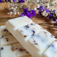 Load image into Gallery viewer, HONEY LAVENDER &amp; AMBER GLOW | Lavender, Amethyst &amp; Citrine Crystal Infused Wax Melts
