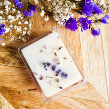 Load image into Gallery viewer, HONEY LAVENDER &amp; AMBER GLOW | Lavender, Amethyst &amp; Citrine Crystal Infused Wax Melts
