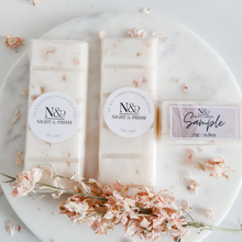 Load image into Gallery viewer, SAKURA BLOSSOM &amp; PATCHOULI | Preserved Pink Delphinium Infused Wax Melts
